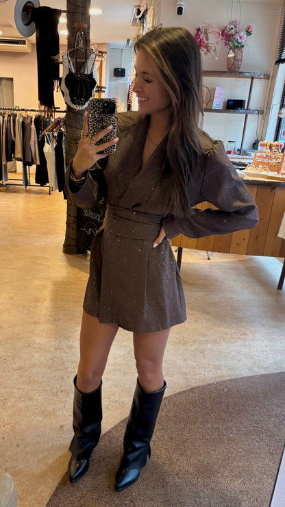 Sparkle playsuit - bruin