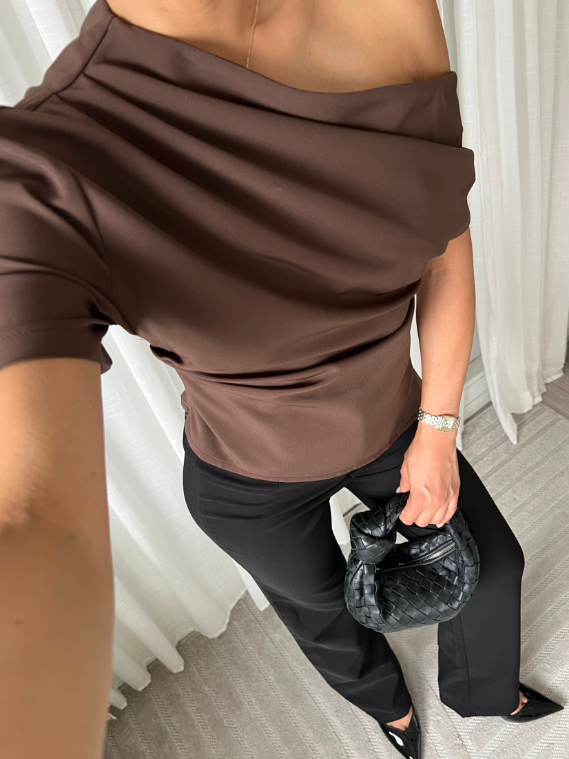 Neeltje top - bruin