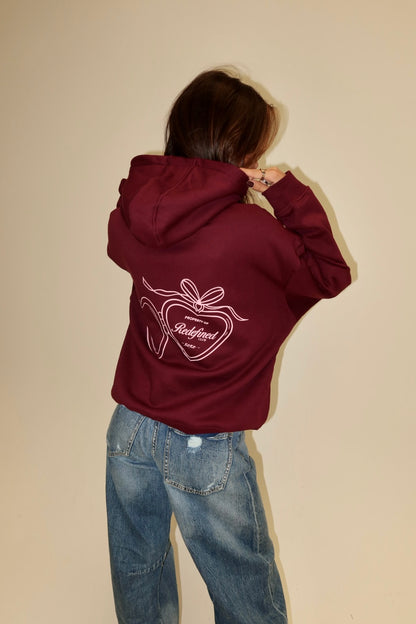 Redefined hoodie burgundy