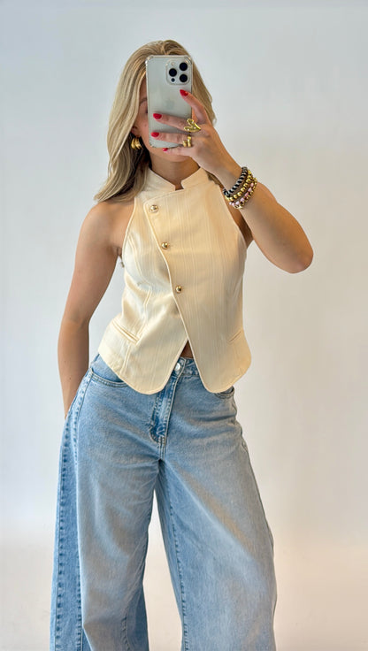 Linde gilet - creme