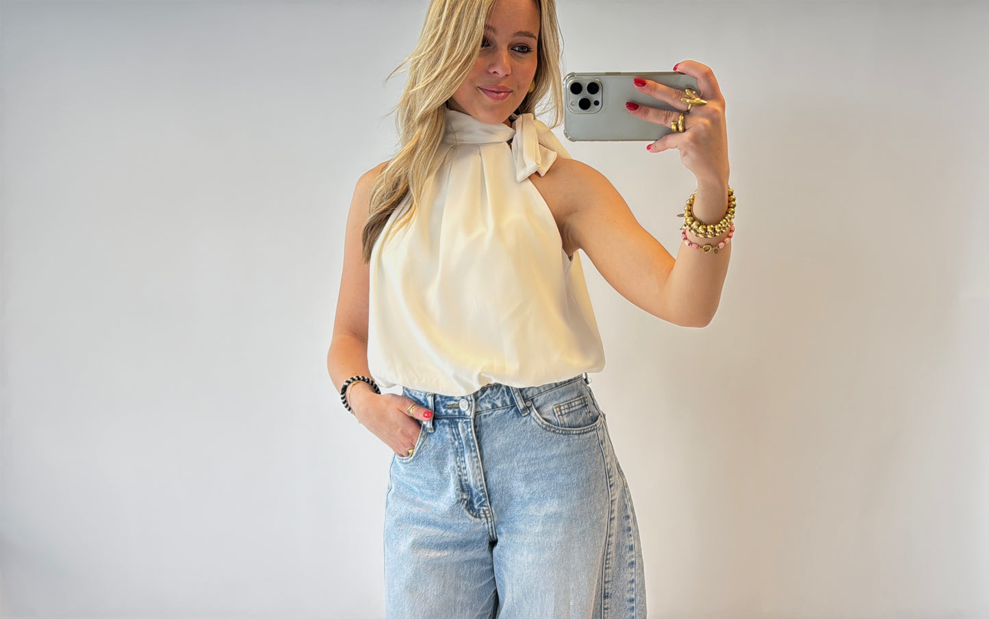 Serena top - offwhite