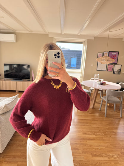 Base knit - burgundy