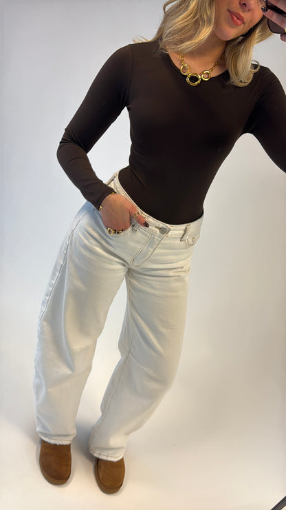 Cami bodysuit - bruin