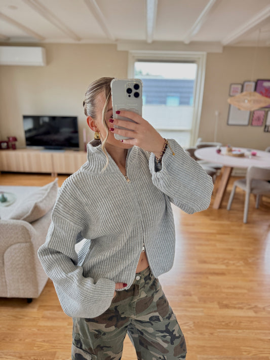 Nové knit cardigan - grijs