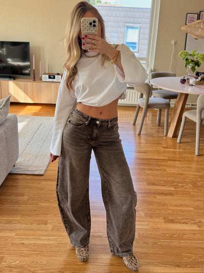 Mallou balloon jeans - donkergrijs (Queenhearts)