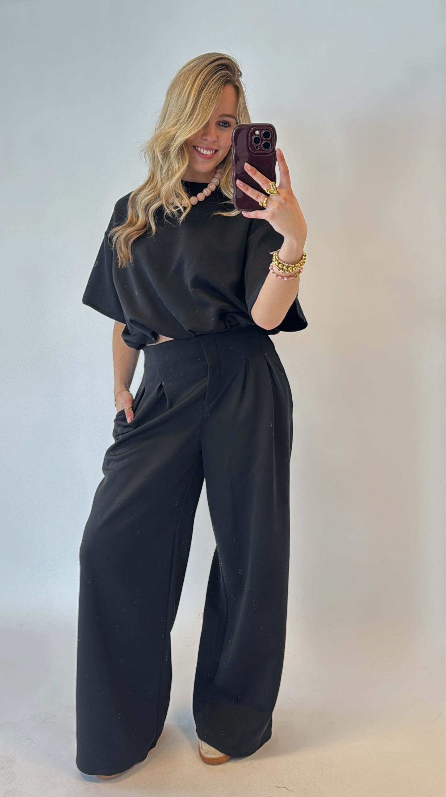 Millie comfy set - zwart