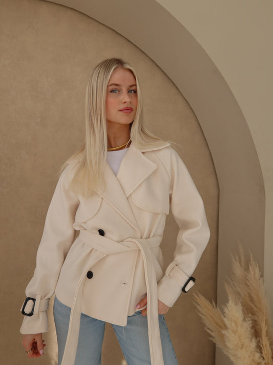 Suze trenchcoat - offwhite