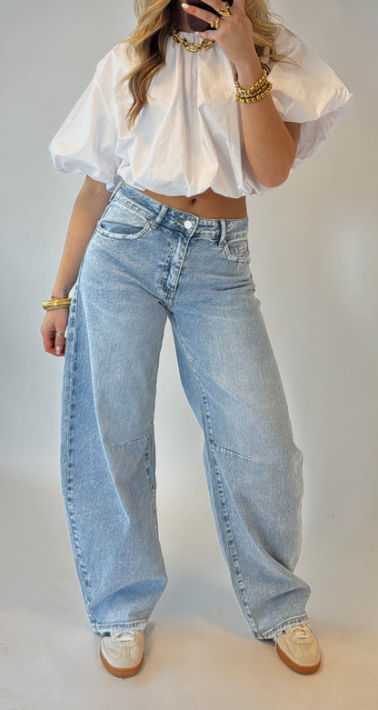 Mallou balloon jeans - lichtblauw (Queenhearts)