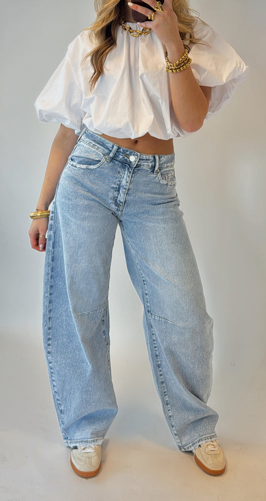 Mallou balloon jeans - lichtblauw (Queenehearts)
