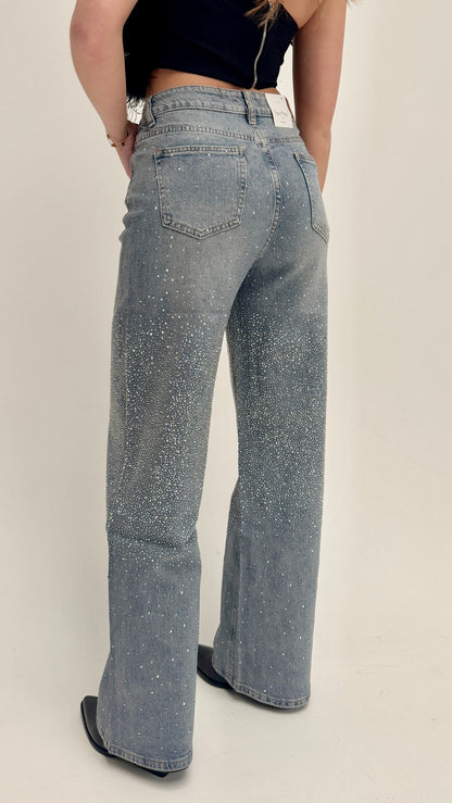 Iconic sparkle glitter jeans