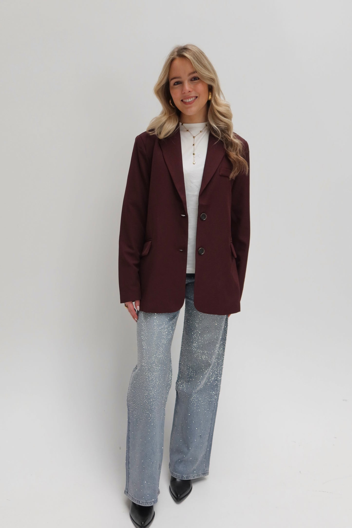 Zarah blazer - bordeaux