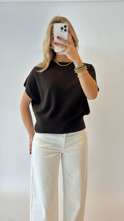 Charlotte top - bruin