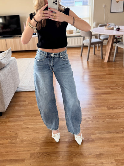 Queenheart balloon jeans - blauw 3968-1