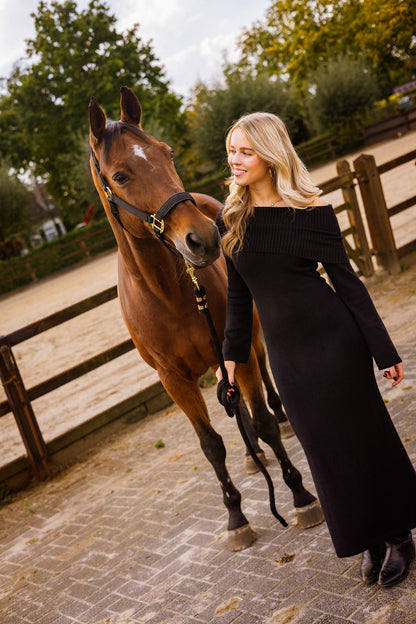 Offshoulder dress - black