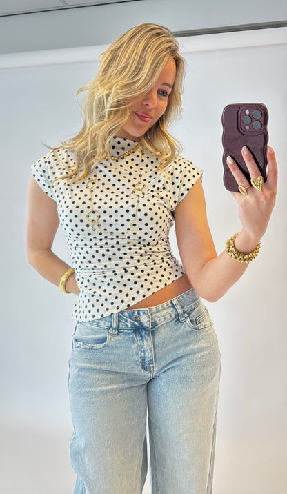 Nova polka dot top
