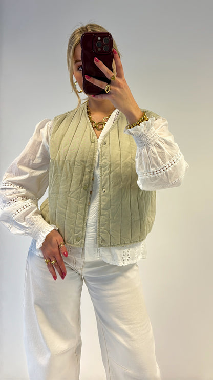 Gaia gilet - lichtgroen