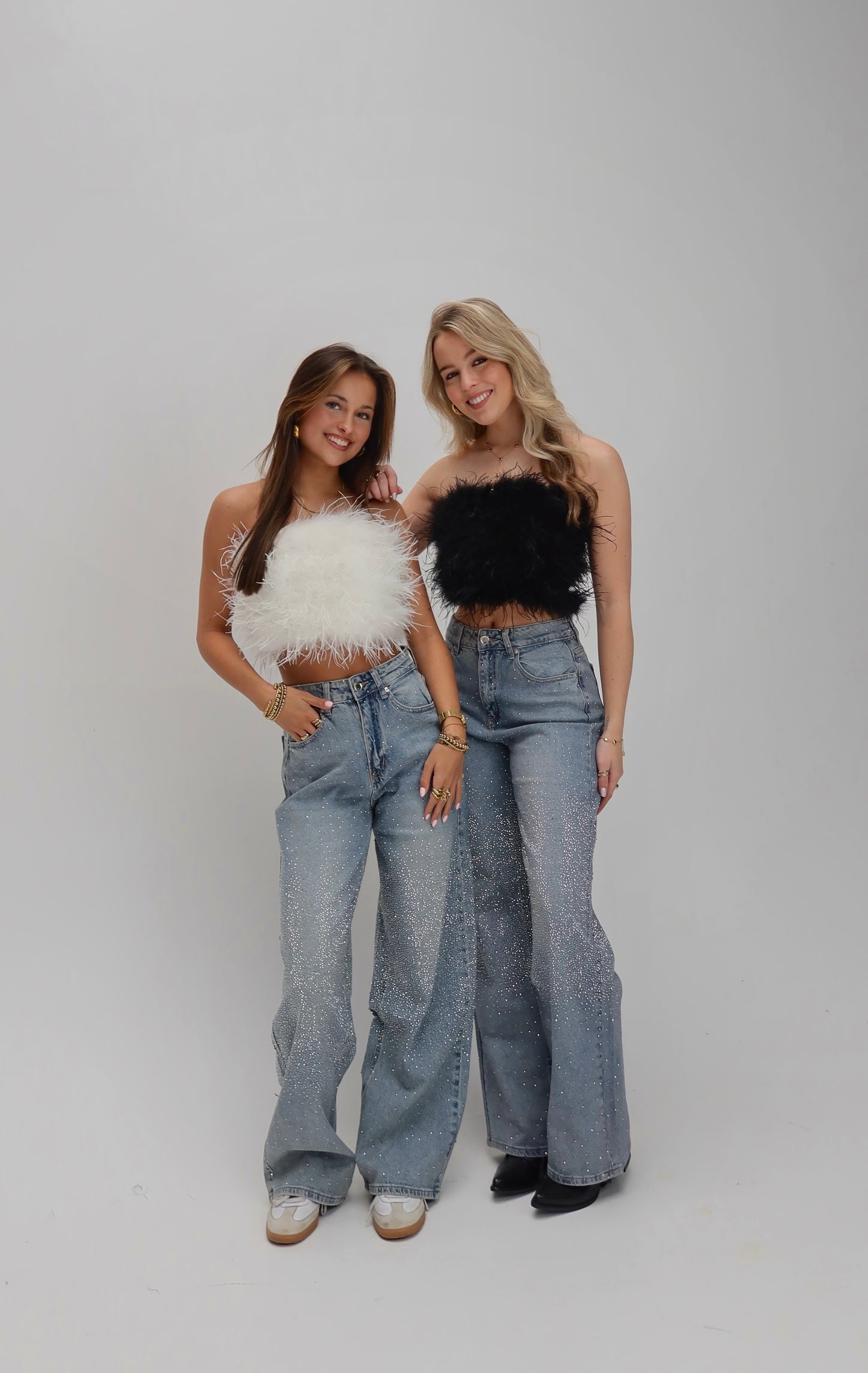 Iconic sparkle glitter jeans