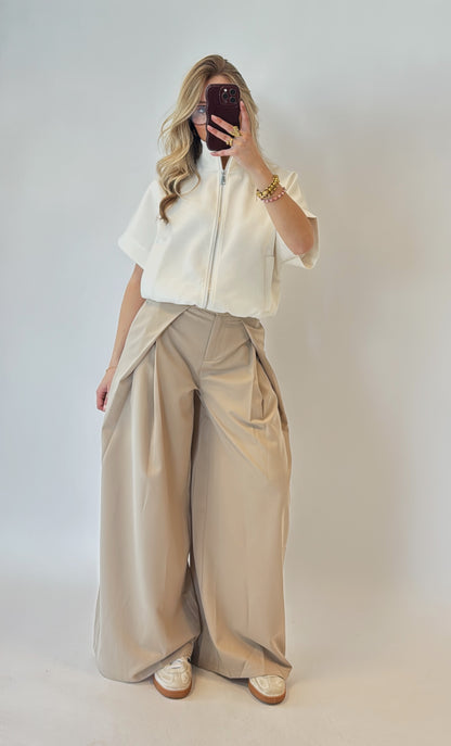 Emie zip top - wit