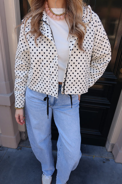 Minte polka dot jacket