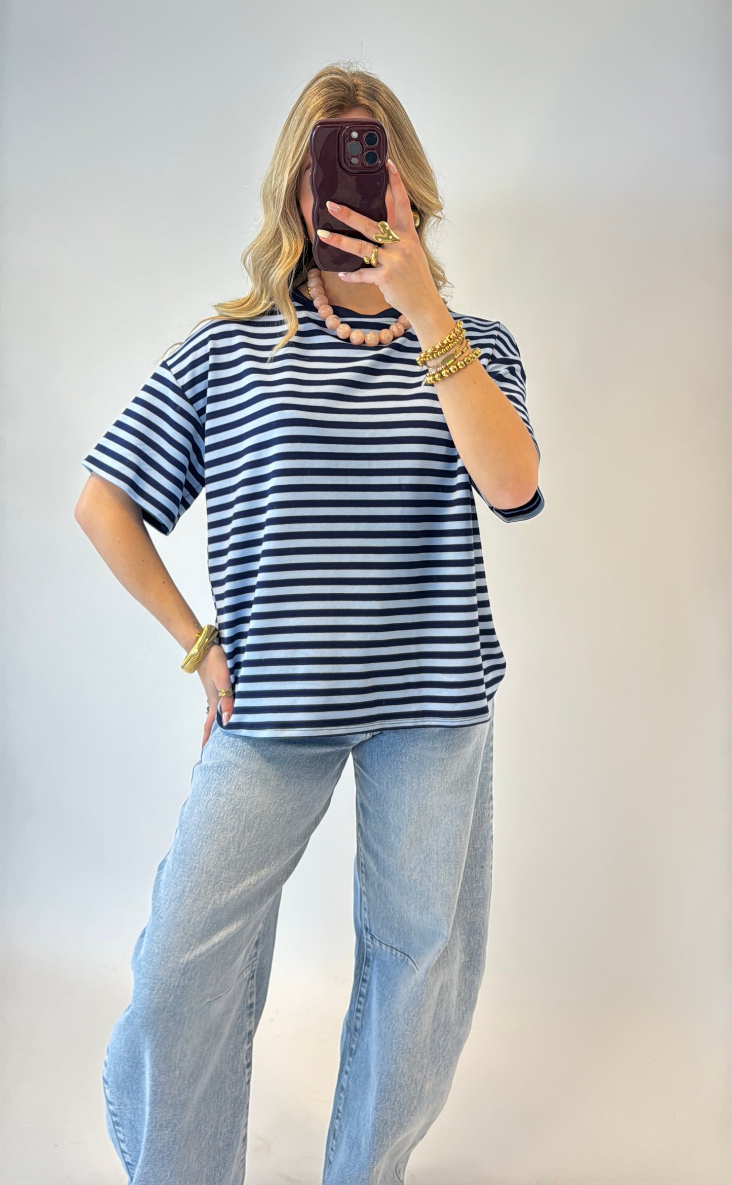 Meggie striped shirt - blauw