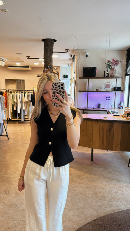 Puck gilet - zwart