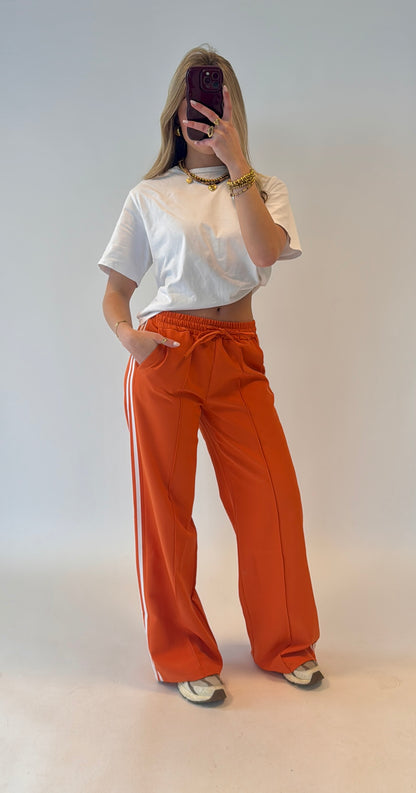 Lila pants - oranje