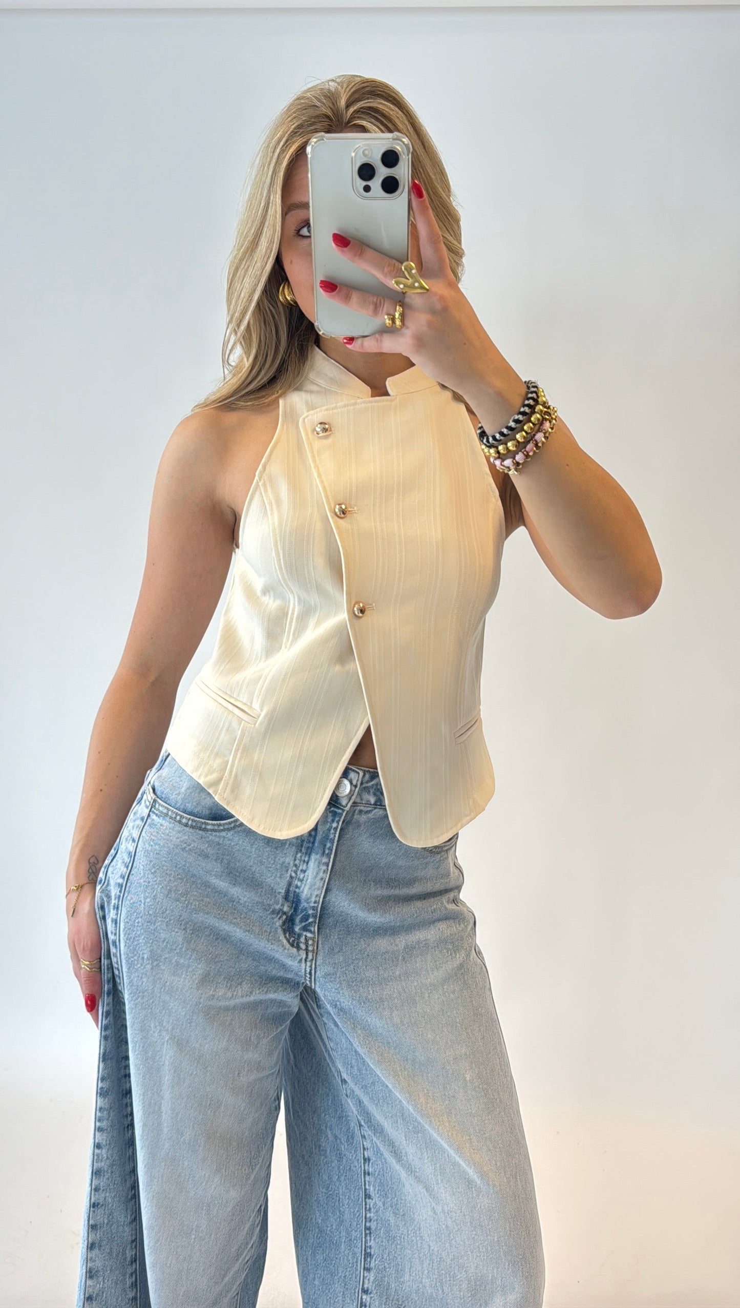 Linde gilet - creme
