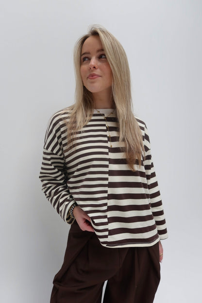 Luna longsleeved top - bruin