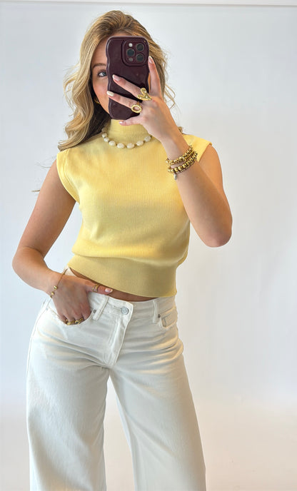 Lou top - butteryellow