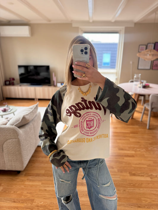 Camo longsleeved top