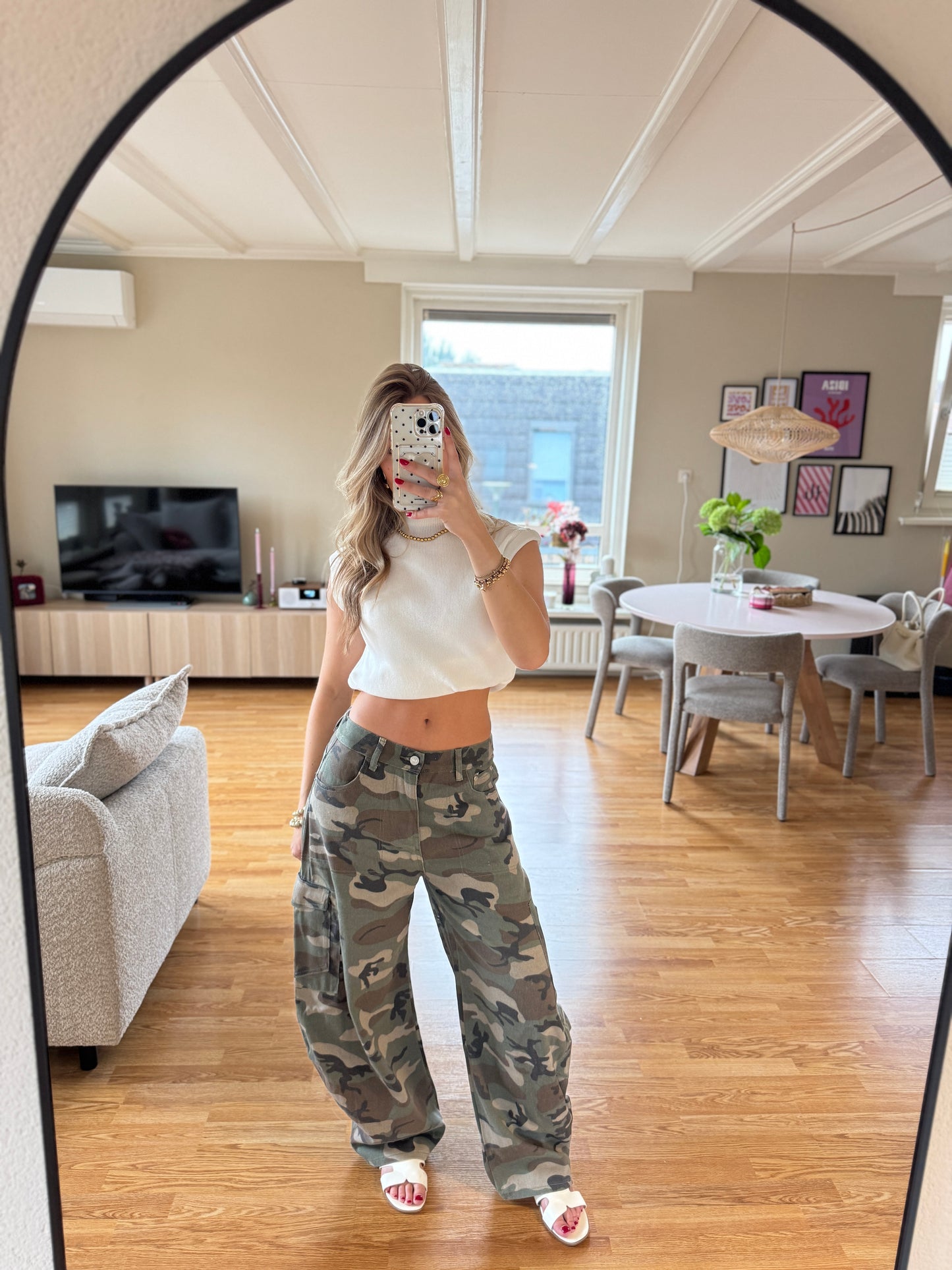 Camo balloon jeans