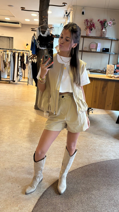 Claire bodywarmer taupe
