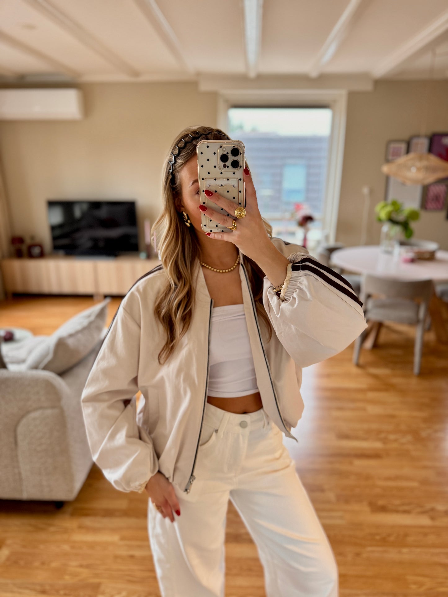 Amalia bomber jacket - beige