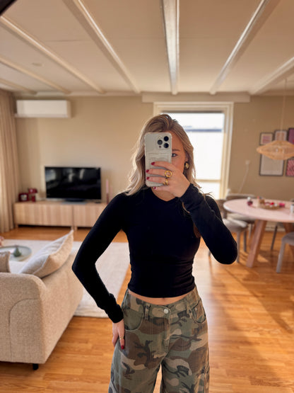 Sammie longsleeved top - zwart