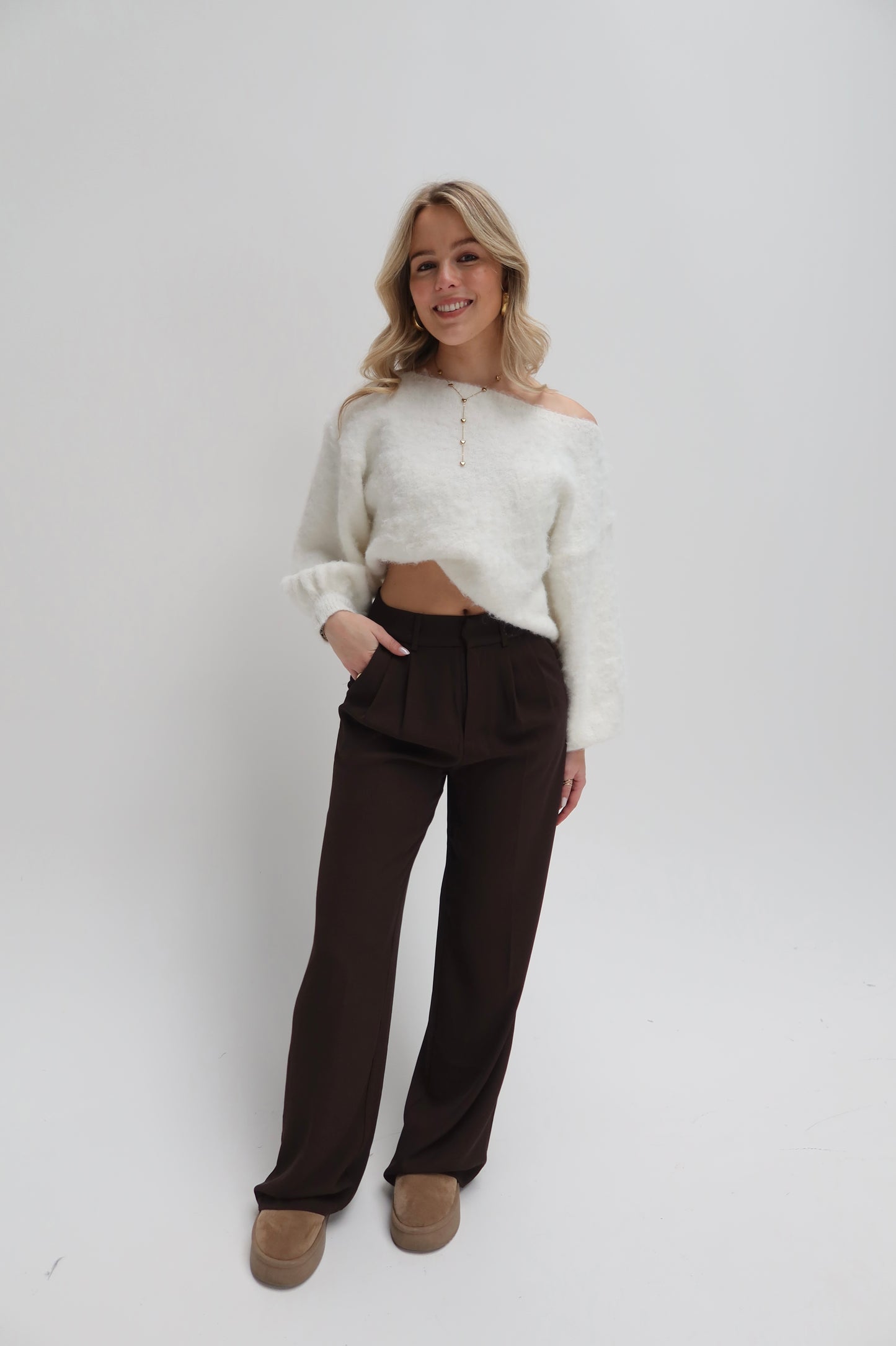 Fay pantalon - bruin