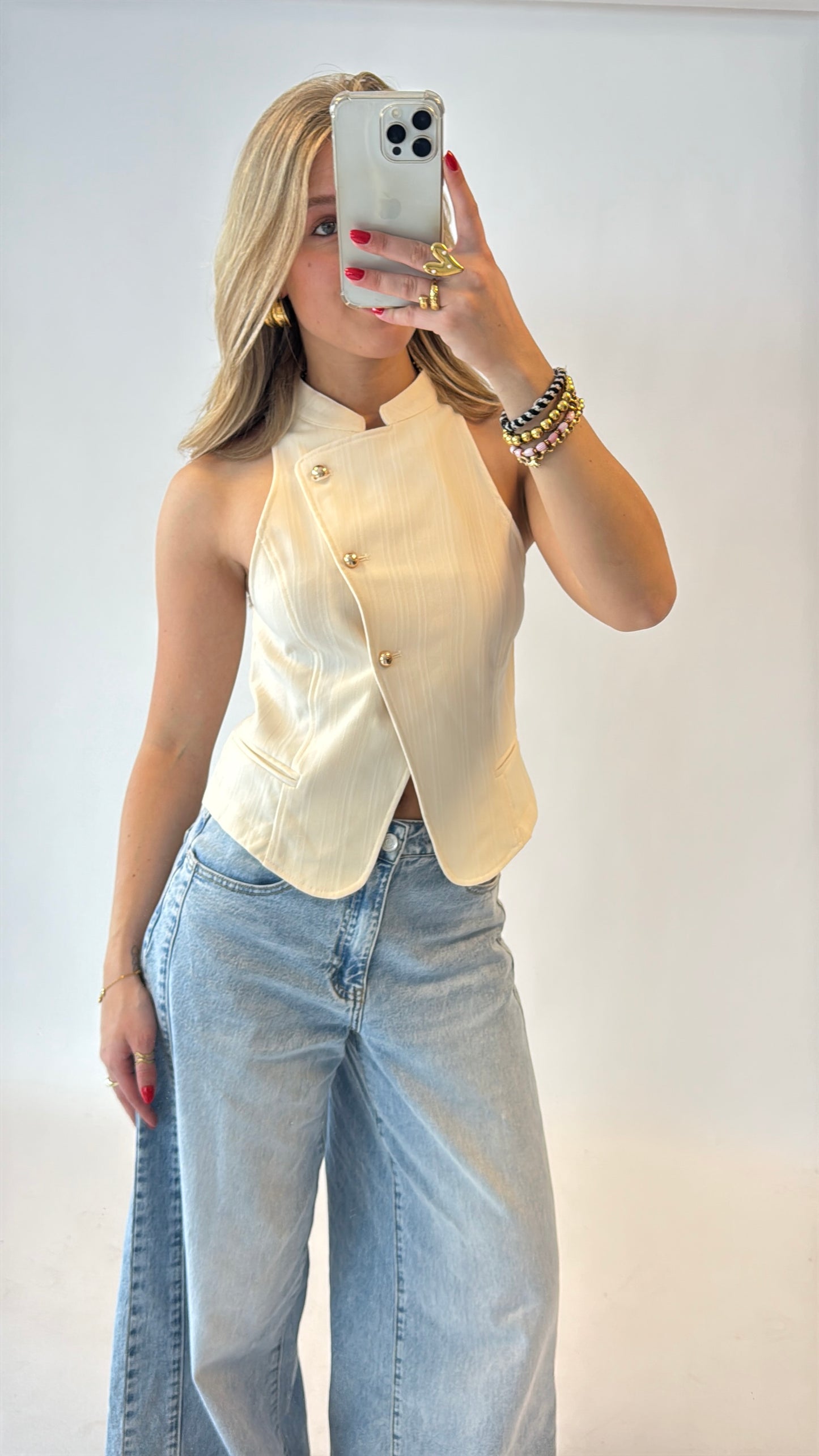 Linde gilet - creme