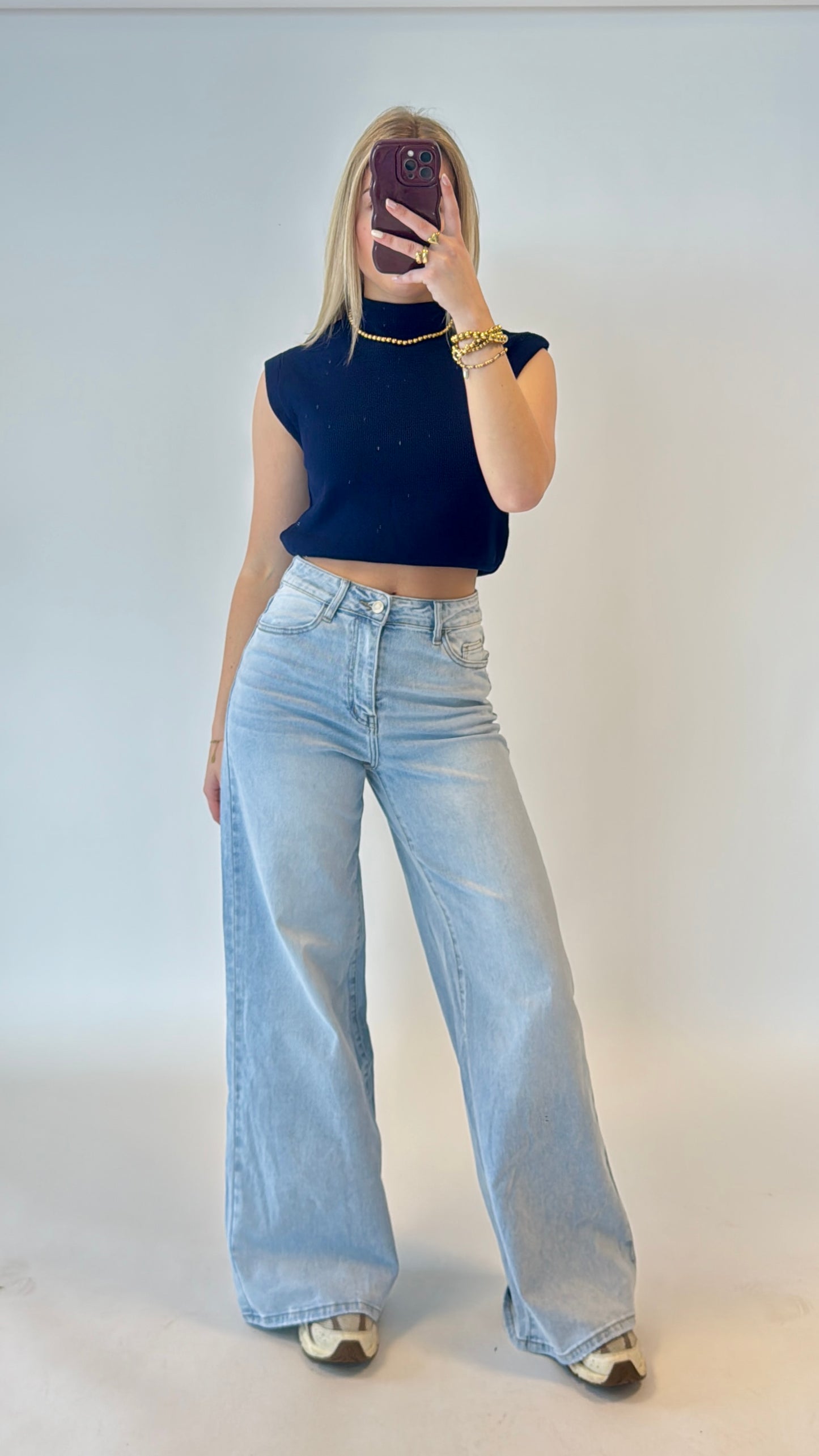 Lightdenim wideleg jeans - Redial