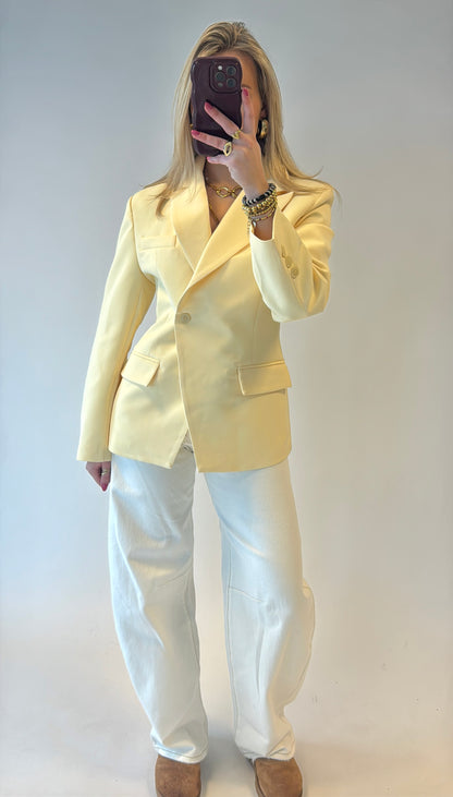 Tailored blazer - butteryellow