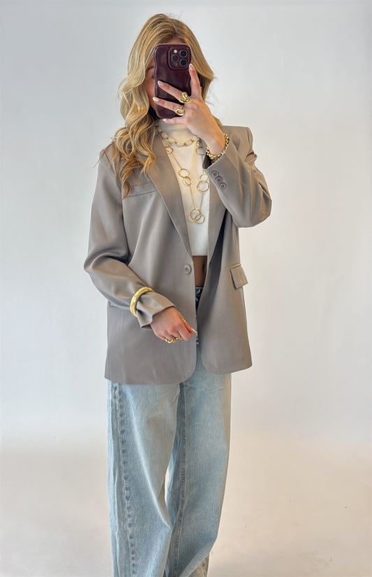 Bowie blazer - lichtgrijs