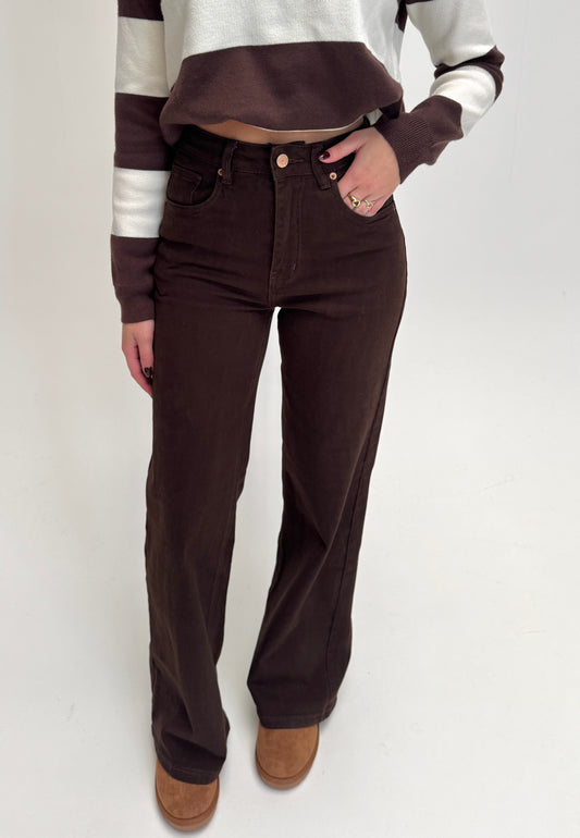 Pip wideleg jeans - bruin