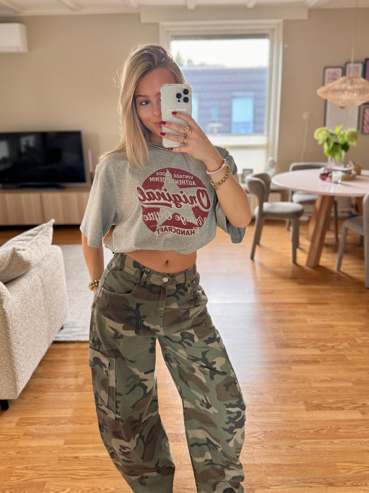 Vintage t-shirt - grijs
