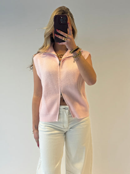 Juul gilet - babypink