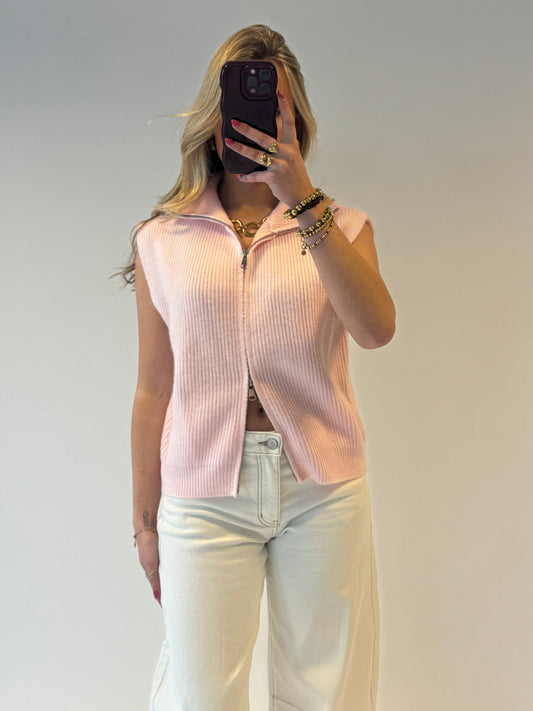 Juul gilet - babypink