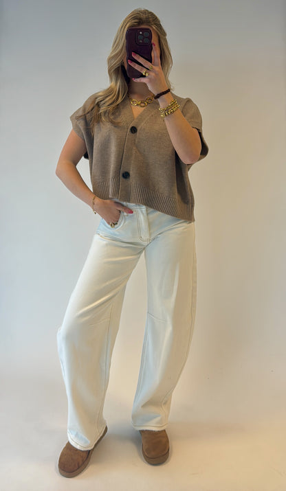 Retro spencer - taupe