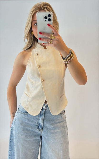 Linde gilet - creme