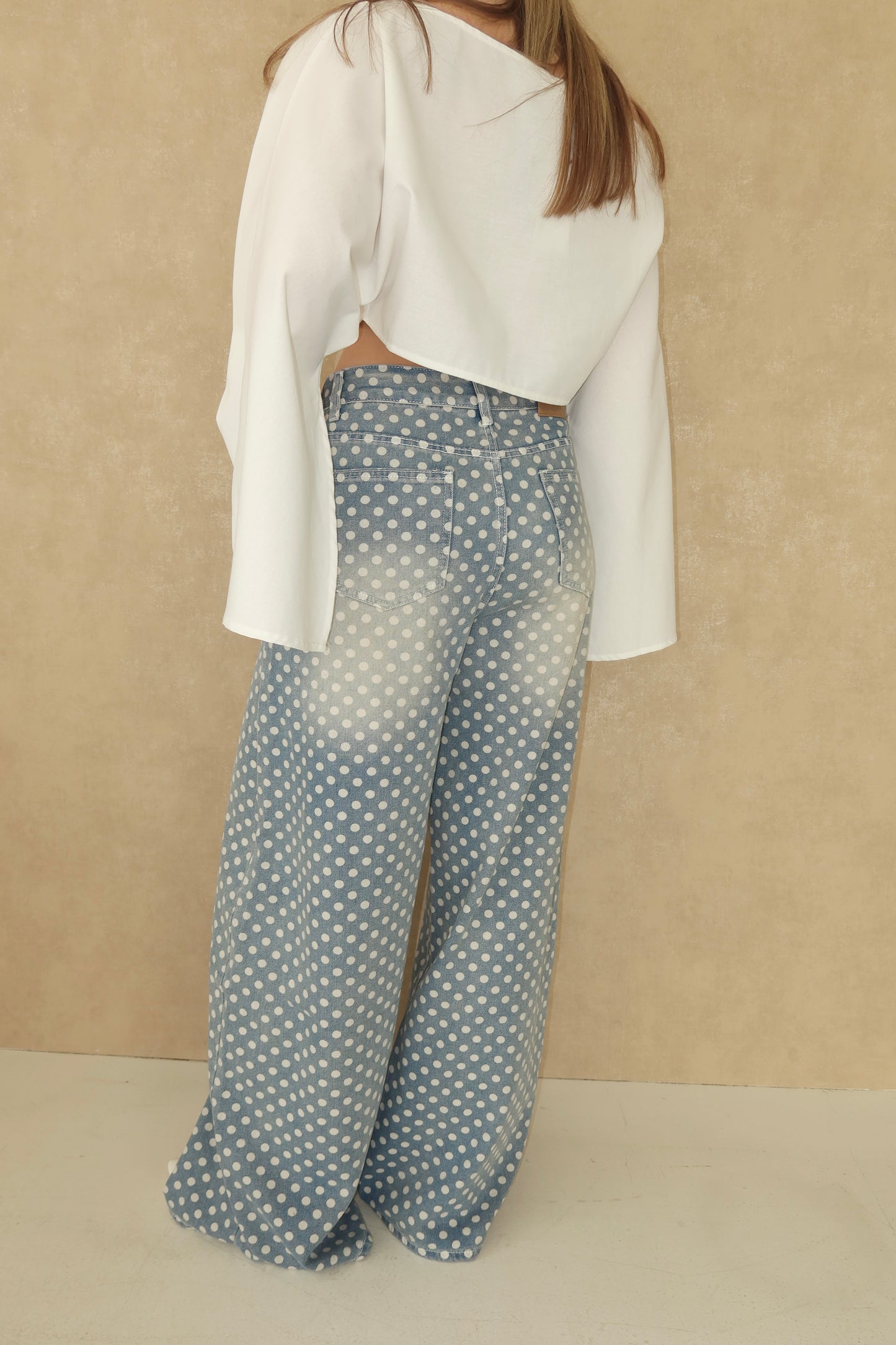 Liz polka dot jeans