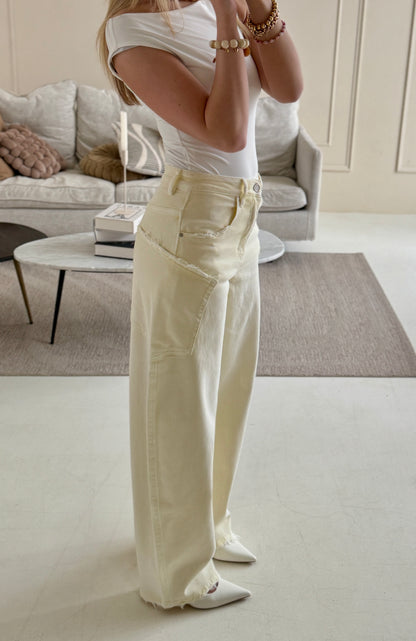 Balloon fit jeans - butteryellow