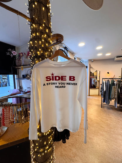 Side B longsleeved - wit