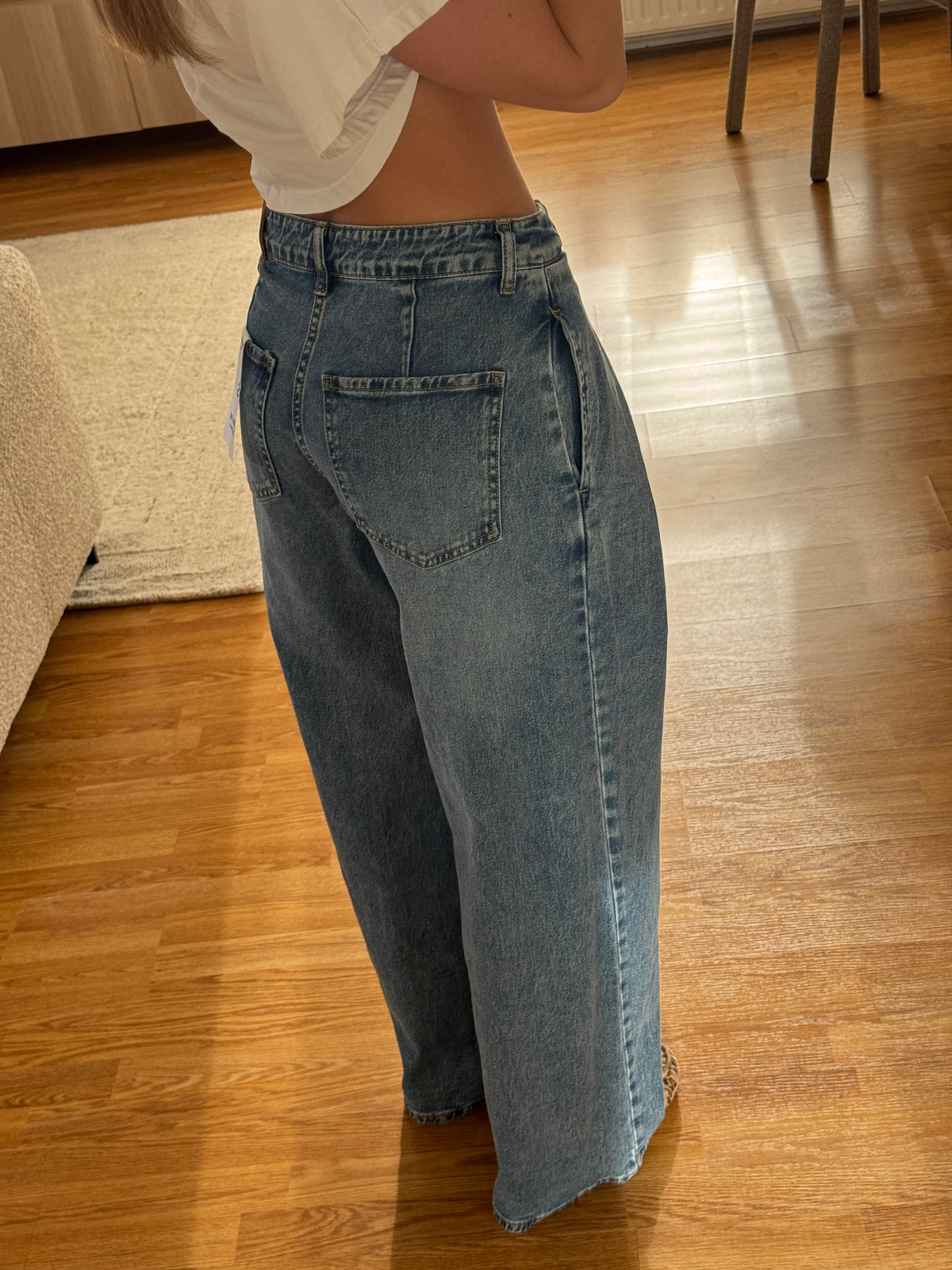 Wide leg jeans pleated - 3916 Queenhearts
