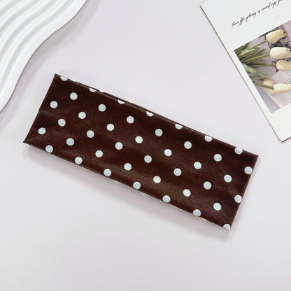 Polka dot headband - bruin